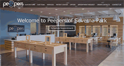 Desktop Screenshot of peeperseyecare.com